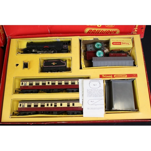 226 - Two boxed Triang OO gauge train sets to include R3A & RS7, both with additional items, plus a boxed ... 