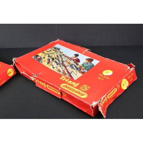 226 - Two boxed Triang OO gauge train sets to include R3A & RS7, both with additional items, plus a boxed ... 