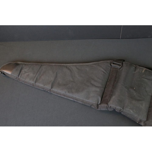 182 - A Black Canvas Rifle / Gun Case.