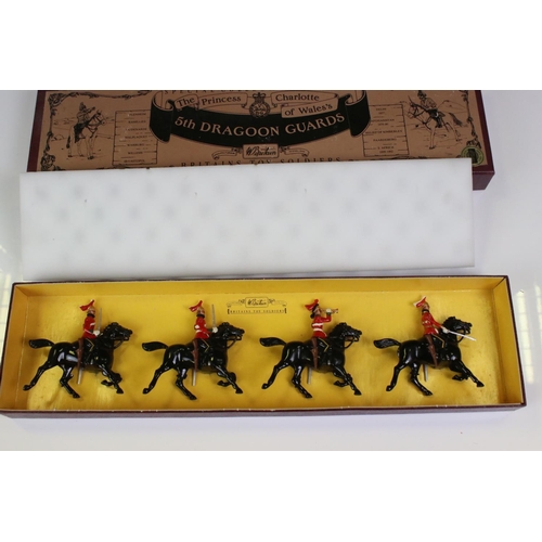 1305 - Four boxed Britains metal figure sets to include 8806 17th Lancers Duke of Cambridge, 8807 21st Lanc... 