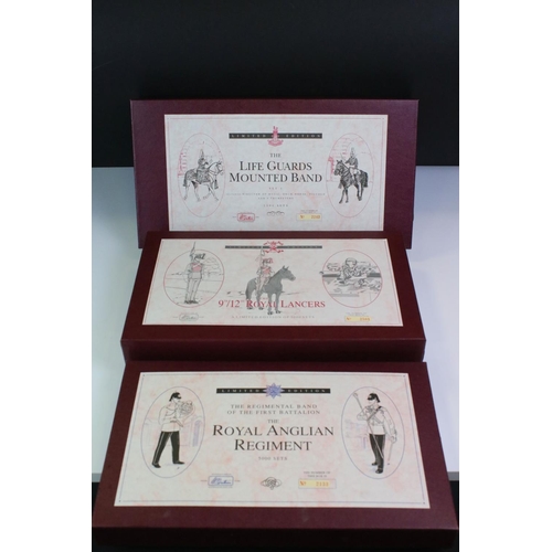 1307 - Three boxed ltd edn Britains metal figure sets to include 5294 The Royal Anglican Regiment, 5195 The... 