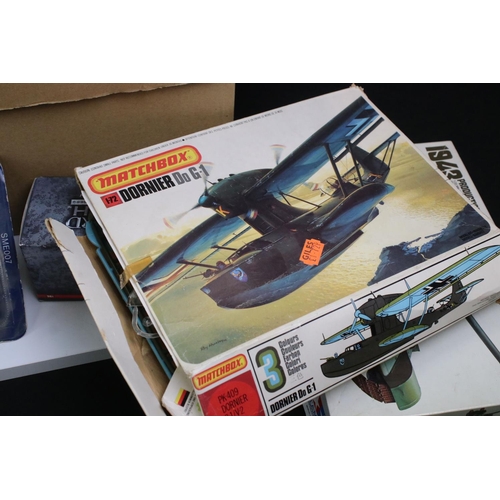 1317 - Quantity of various military plastic kits and war gaming accessories and items to include scenery, t... 