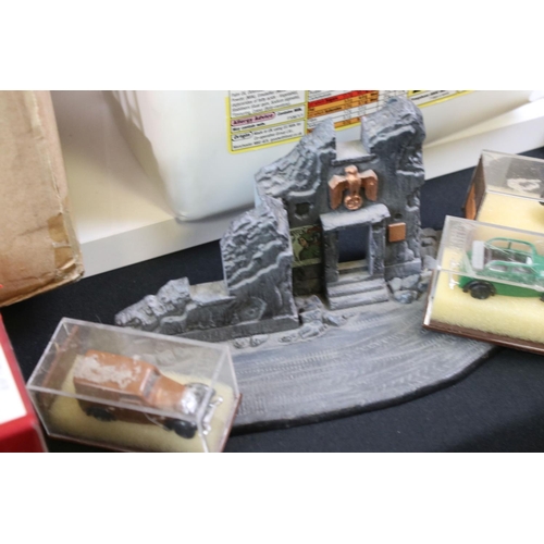 1317 - Quantity of various military plastic kits and war gaming accessories and items to include scenery, t... 