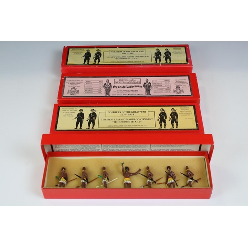 1320 - Four boxed South Sea Soldiers metal figure sets to include 2 x The Colonial New Zealand Wars (The Ro... 