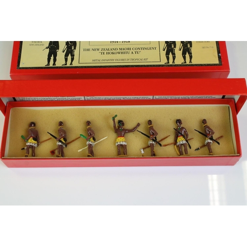 1320 - Four boxed South Sea Soldiers metal figure sets to include 2 x The Colonial New Zealand Wars (The Ro... 