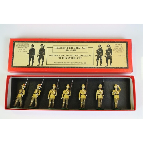 1320 - Four boxed South Sea Soldiers metal figure sets to include 2 x The Colonial New Zealand Wars (The Ro... 