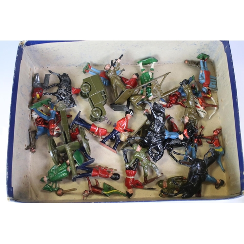 1323 - Collection of mixed toys to include 3 x tin plate toys (Triang Jones KL44 Crane with bucket, tank an... 