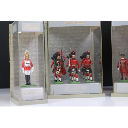 1326 - Six cased / boxed Britains metal figure sets to include The Scottish Regiments set and The London Sc... 