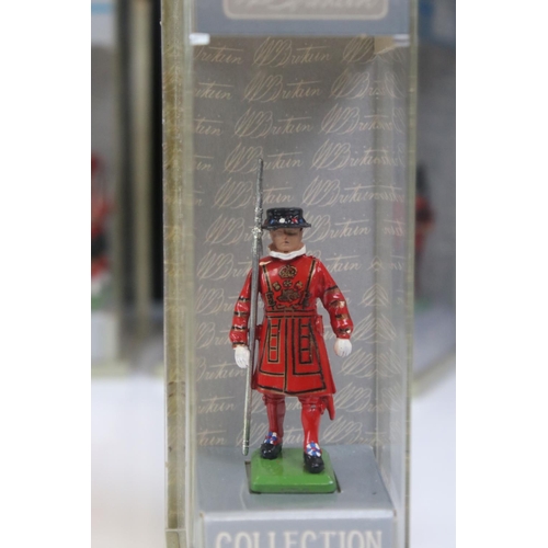 1326 - Six cased / boxed Britains metal figure sets to include The Scottish Regiments set and The London Sc... 