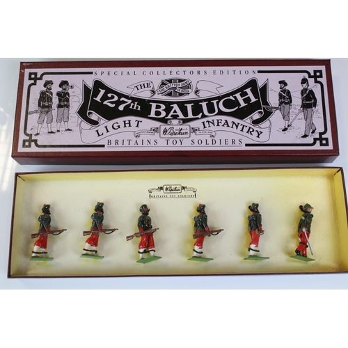 1327 - Three boxed Britains metal military figure sets to include 8833 127th Baluch Light Infantry, 8856 Pr... 