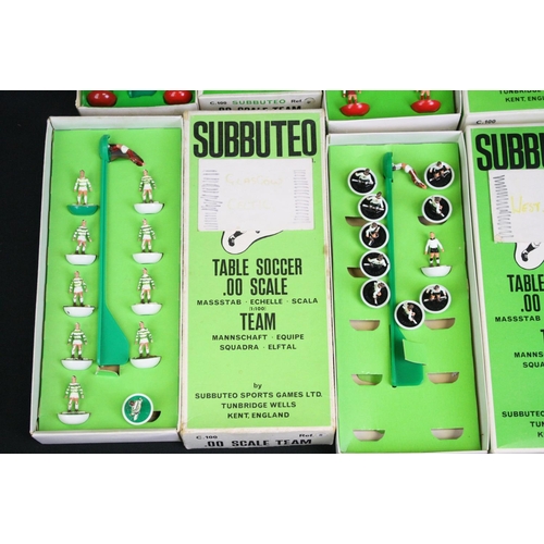 1343 - Subbuteo - Collection of HW & LW Subbuteo to include 6 x boxed teams (3 x Liverpool variants, West G... 