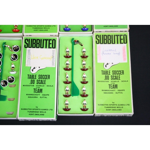 1343 - Subbuteo - Collection of HW & LW Subbuteo to include 6 x boxed teams (3 x Liverpool variants, West G... 