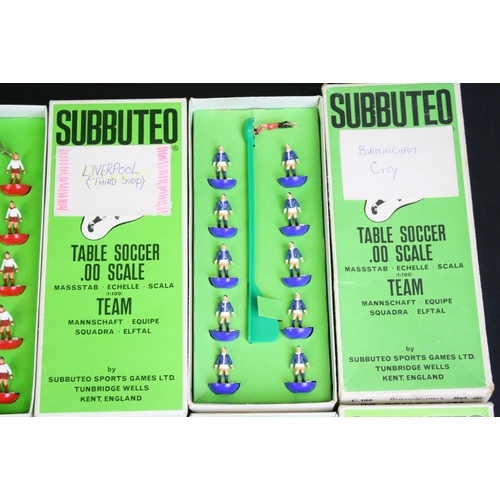 1343 - Subbuteo - Collection of HW & LW Subbuteo to include 6 x boxed teams (3 x Liverpool variants, West G... 