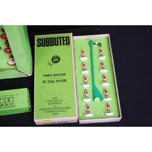 1344 - Subbuteo - Quantity of HW Subbuteo to include boxed Arsenal 16 team (complete), boxed Continental Di... 