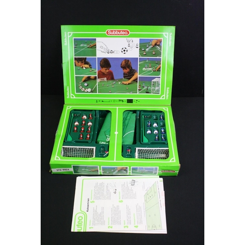 1348 - Mixed toys to include a boxed Subbuteo 60140 set (complete red starter team, blue starter team missi... 