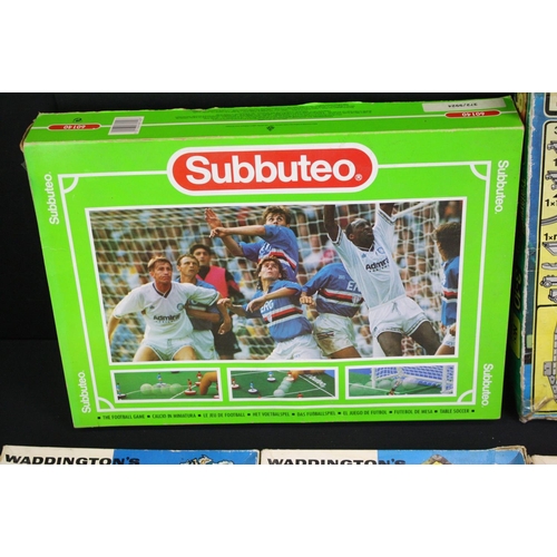 1349 - Group of mixed toys to include a boxed Subbuteo 60140 set, incomplete (includes reds & blues starter... 