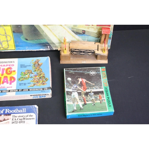 1349 - Group of mixed toys to include a boxed Subbuteo 60140 set, incomplete (includes reds & blues starter... 