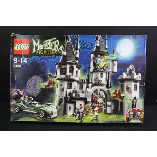 1418 - Lego - Boxed Lego Monster Fighters 9468 Vampire Castle set, previously built and re-boxed by vendor ... 