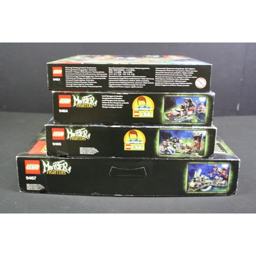 1419 - Lego - Four Lego Monster Fighters sets to include 9467 Ghost Train, 9466 The Crazy Scientists & His ... 