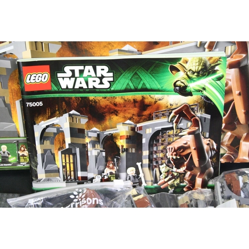 1422 - Star Wars - Boxed Star Wars Lego 75005 Rancor Pit set, previously built and re-boxed by vendor who b... 