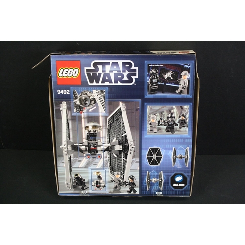 1423 - Star Wars - Three boxed Lego Star Wars sets to include 9496 Desert Skiff, 9492 TIE Fighter & 9493 X ... 