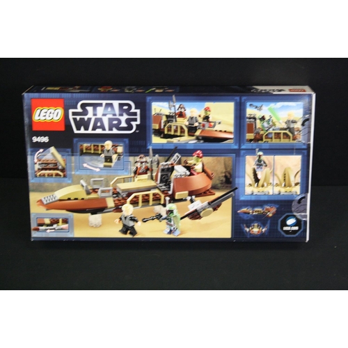 1423 - Star Wars - Three boxed Lego Star Wars sets to include 9496 Desert Skiff, 9492 TIE Fighter & 9493 X ... 