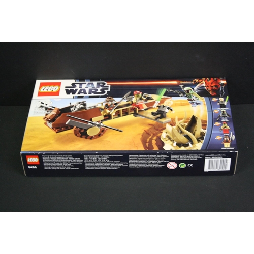 1423 - Star Wars - Three boxed Lego Star Wars sets to include 9496 Desert Skiff, 9492 TIE Fighter & 9493 X ... 