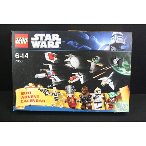 1424 - Star Wars - Three boxed Star Wars Lego Advent Calendars to include 75146, 7958 2011 & 75097, complet... 