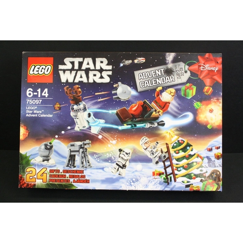 1424 - Star Wars - Three boxed Star Wars Lego Advent Calendars to include 75146, 7958 2011 & 75097, complet... 