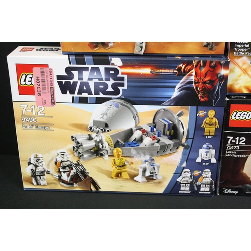 1425 - Star Wars - Five boxed Lego Star Wars sets to include 9490 Droid Escape, 9488 Elite Clone Trooper & ... 