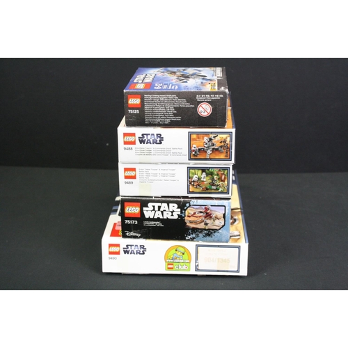 1425 - Star Wars - Five boxed Lego Star Wars sets to include 9490 Droid Escape, 9488 Elite Clone Trooper & ... 