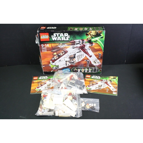 1429 - Lego - Four boxed Lego Star Wars sets to include 75021 Republic Gunship, 75054 AT-AT, 7877 Naboo Sta... 