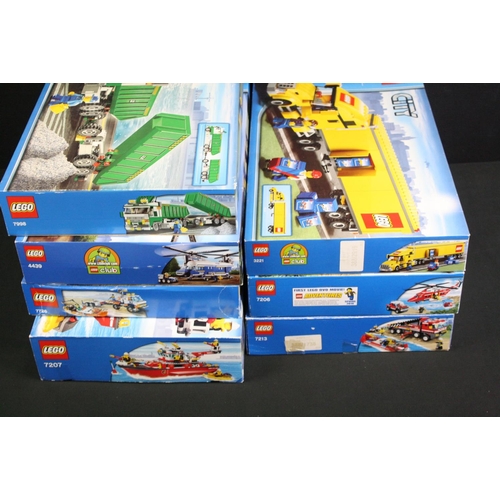 1431 - Lego - Seven boxed Lego City sets to include 7726, 7207, 7213, 7206, 3221, 4439 & 7998, all previous... 