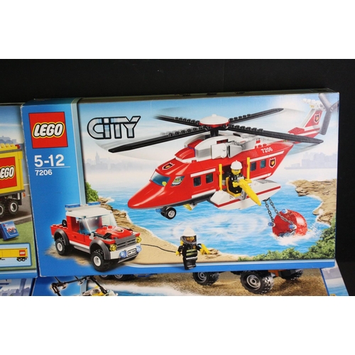 1431 - Lego - Seven boxed Lego City sets to include 7726, 7207, 7213, 7206, 3221, 4439 & 7998, all previous... 