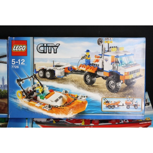 1431 - Lego - Seven boxed Lego City sets to include 7726, 7207, 7213, 7206, 3221, 4439 & 7998, all previous... 