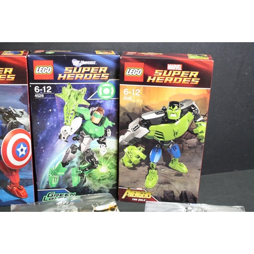 1433 - Lego - Six boxed Lego Super Heroes sets to include 4529 Iron Man, 4527 The Joker, 4530 Hulk, 4528 Gr... 