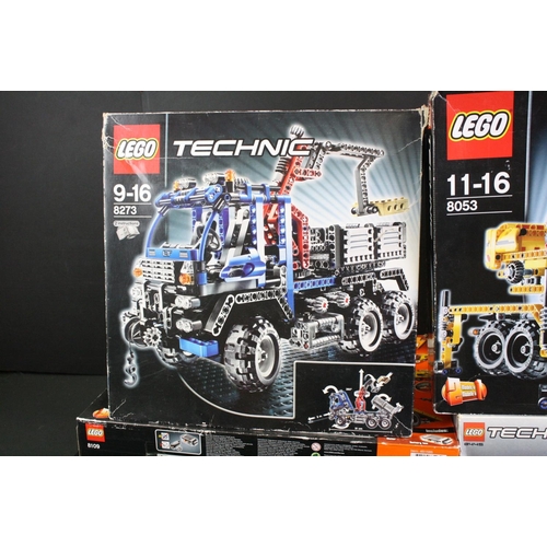 1439 - Lego - Nine boxed Technic sets to include 8273, 8052, 8053, 8872, 8109, 8445, 8261, 8066 & 8065, all... 