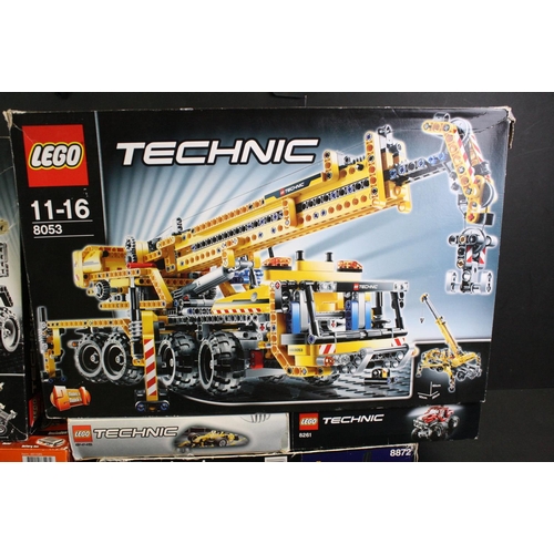 1439 - Lego - Nine boxed Technic sets to include 8273, 8052, 8053, 8872, 8109, 8445, 8261, 8066 & 8065, all... 