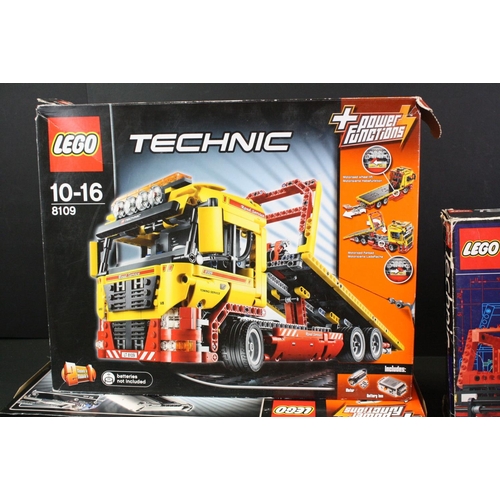 1439 - Lego - Nine boxed Technic sets to include 8273, 8052, 8053, 8872, 8109, 8445, 8261, 8066 & 8065, all... 