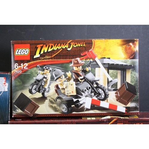 1440 - Lego - Seven boxed TV related Lego sets to include 2 x Indiana Jones (7622 Race for the Stolen Treas... 