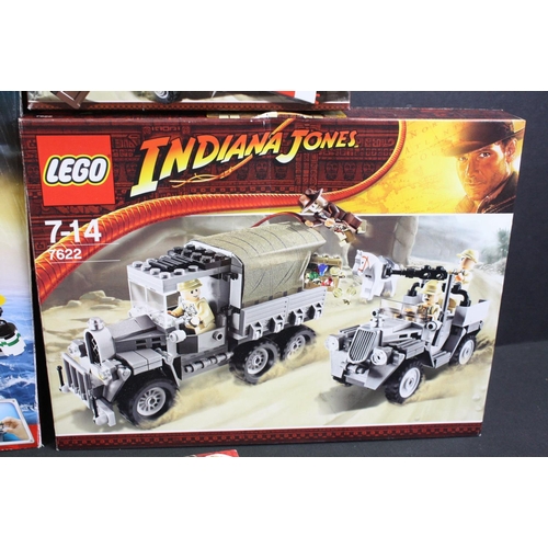 1440 - Lego - Seven boxed TV related Lego sets to include 2 x Indiana Jones (7622 Race for the Stolen Treas... 