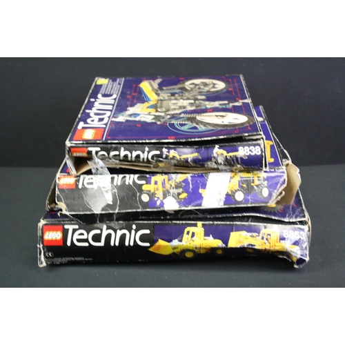 1443 - Lego - Three boxed Lego Technic sets to include 8838 Shock Cycle, 8074 Universal Set & 8853 Excavato... 