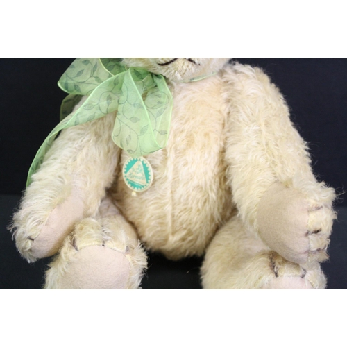 335 - Steiff Mecki hedgehog plus a Hermann Bear with tag and a felt & wire doll (3)