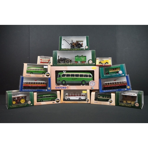 1094 - 14 Boxed / cased Oxford Diecast models to include 5 x Great Dorset Steam Fair (76TK005, 76FCR001, 76... 