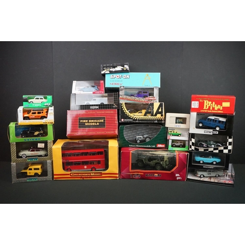 1096 - 23 Boxed / cased diecast models to include 3 x Paul's Model Art Minichamps (090022 2009 J. Button, 0... 