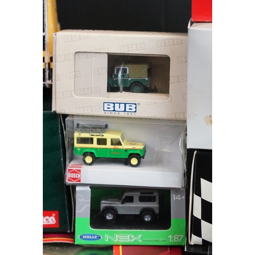 1096 - 23 Boxed / cased diecast models to include 3 x Paul's Model Art Minichamps (090022 2009 J. Button, 0... 