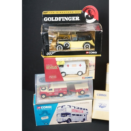 1098 - 23 boxed Corgi diecast models to include 3 x Classic Commercials from Corgi (98154, 97173, 97911), C... 