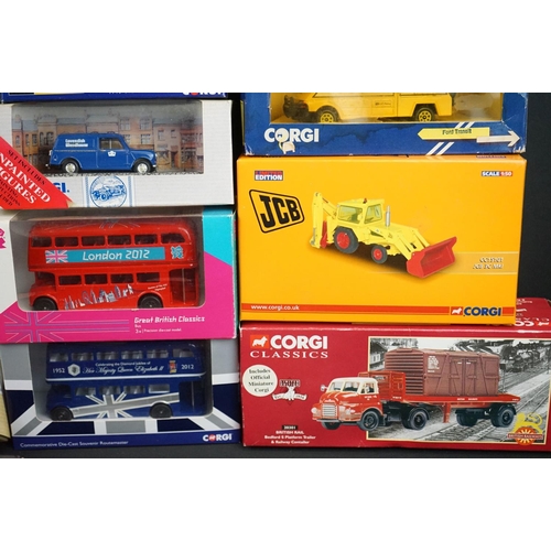 1098 - 23 boxed Corgi diecast models to include 3 x Classic Commercials from Corgi (98154, 97173, 97911), C... 