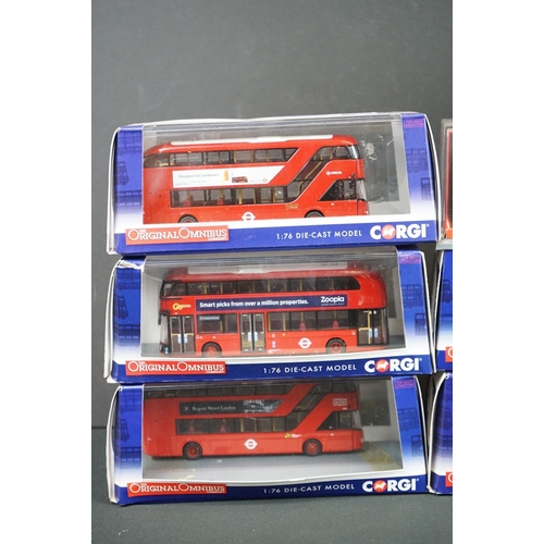 1099 - 10 Boxed / cased Corgi Original Omnibus diecast models to include OM46612, OM46609A, OM46611B, OM466... 