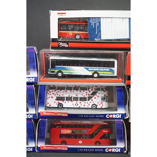 1099 - 10 Boxed / cased Corgi Original Omnibus diecast models to include OM46612, OM46609A, OM46611B, OM466... 